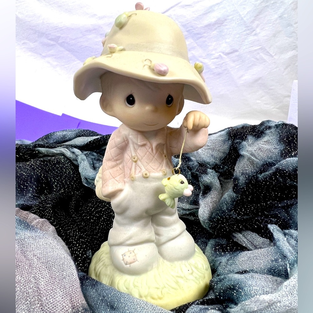 Precious Moments Vintage Collectible figurine.  My Love Will Never You Go